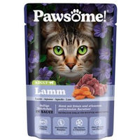 Produktbild von Pawsome Nassfutter Katze Adult Lamm Stückchen in Sauce mit hohem Fleischanteil 28x85 g