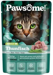 Pawsome Nassfutter Katze Adult Thunfisch und Huhn Stückchen in Sauce – Bild 1 von 2