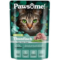 Produktbild von Pawsome Nassfutter Katze Adult Thunfisch und Huhn Stückchen in Sauce