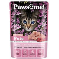 Produktbild von Pawsome Nassfutter Kitten Pute Stückchen in Sauce 28x85 g