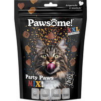 Produktbild von Pawsome Party Paws Mix Leckerli mit Geflügel Lachs und Ente 150 g - 150 g
