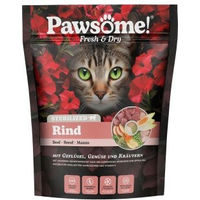 Produktbild von Pawsome! Trockenfutter Katze Adult Sterilised Rind Getreidefrei 750 g - 750 g