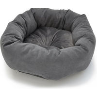 Produktbild von Pawz & Pepper Kuschelbett Donut Hundebett und Katzenbett aus Polyester Ø 45 x H 14 cm Grau Schwarz