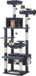 Pawz Road Großer Katzenbaum mit Sisal in Dunkelgrau 184 cm – Bild 1 von 3