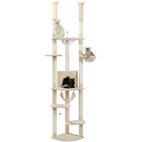 Produktbild von Pawz Road Jumbo Deckenhoch Kratzbaum mit Deckenspanner und Sisal in Beige