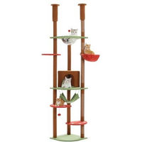 Produktbild von Pawz Road Jumbo Deckenhoch Kratzbaum mit Deckenspanner und Sisal in Schwarz