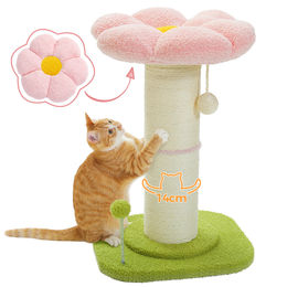 PAWZ Road Katzenkratzbaum aus Plüsch und Seil in Rosa – Bild 1 von 1