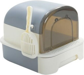 Pawz Road Katzentoilette mit Haube XL Grau aus Kunststoff – Bild 1 von 3