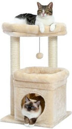 Pawz Road Kleiner Kratzbaum Beige mit Sisal 70cm – Bild 1 von 3