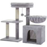 Produktbild von Pawz Road Kleiner Kratzbaum mit Hängematte aus Sisal 71,8 cm