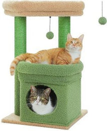 Pawz Road Kleiner Kratzbaum mit Sisal in Grün 70cm – Bild 1 von 3