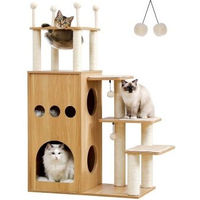 Produktbild von Pawz Road Kratzbaum aus Holz für Katzen in Beige und Natur 130cm hoch