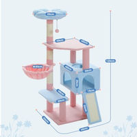 Produktbild von Pawz Road Kratzbaum Blume aus Sisal in Blau Bunt