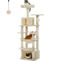 Produktbild von PAWZ Road Kratzbaum für Katzen 164cm Groß Beige aus Plüsch