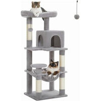 Produktbild von Pawz Road Kratzbaum für Katzen mit Hängematte in Grau 116 cm