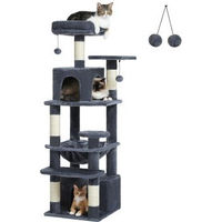 Produktbild von Pawz Road Kratzbaum für Katzen 136cm Grau mit Sisal