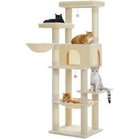 Produktbild von Pawz Road Kratzbaum für Katzen aus Plüsch in Beige 186cm