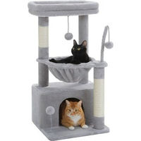Produktbild von Pawz Road Kratzbaum für Katzen Grau mit Sisal 83cm