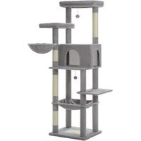 Produktbild von Pawz Road Kratzbaum für Katzen in Grau aus Plüsch 186cm