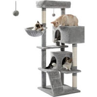 Produktbild von Pawz Road Kratzbaum für Katzen mit 2 Condos in Grau aus Plüsch