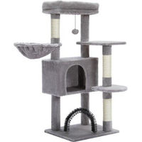 Produktbild von Pawz Road Kratzbaum Grau mit Sisal und Spielbaum 106 cm