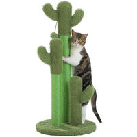 Produktbild von PAWZ Road Kratzbaum Kaktus Design mit 3 Pfosten aus Sisal in Grün