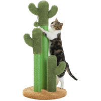 Produktbild von PAWZ Road Kratzbaum Kaktus Design mit 3 Pfosten aus Sisal in Grün für Katzen