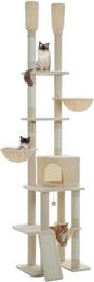 Pawz Road Kratzbaum mit Deckenspanner aus Sisal in Beige – Bild 1 von 3