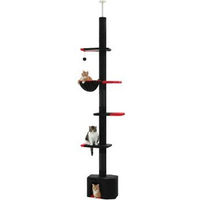 Produktbild von Pawz Road Kratzbaum mit Deckenspanner aus Sisal in Schwarz