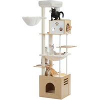 Produktbild von Pawz Road Kratzbaum mit Futterplatz in Beige mit Sisal für Katzen