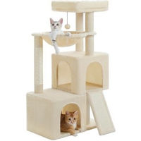Produktbild von Pawz Road Kratzbaum mit Höhle aus Holz in Beige 104 cm
