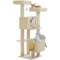 Produktbild von Pawz Road Kratzbaum Spielbaum für Katzen 133 cm Beige mit Sisal