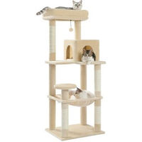 Produktbild von Pawz Road Kratzbaum XL für große Katzen mit Hängematte aus Sisal in Beige