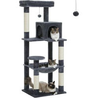 Produktbild von Pawz Road Kratzbaum XL für Katzen mit Hängematte aus Sisal in Grau