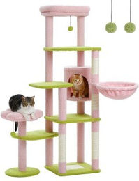 Pawz Road mehrstöckiger Kratzbaum aus Holz 150cm für Katzen – Bild 1 von 3