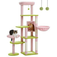 Produktbild von Pawz Road mehrstöckiger Kratzbaum aus Holz 150cm für Katzen
