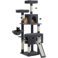 Produktbild von Pawz Road Multifunktionaler Kratzbaum für Katzen in Grau mit Sisal 162cm