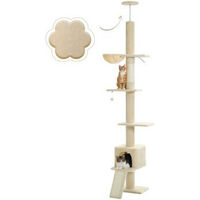 Produktbild von Pawz Road Verstellbarer Katzenbaumturm mit Deckenspanner Beige