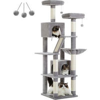 Produktbild von Pawz Road XL Kratzbaum für Katzen aus Plüsch in Grau 180cm