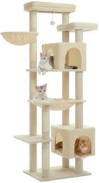 Pawz Road XXL Katzenbaum aus Sisal in Beige 175 cm – Bild 1 von 3