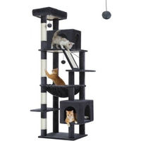 Produktbild von Pawz Road XXL Kratzbaum aus Holz 180 cm hoch dunkelgrau
