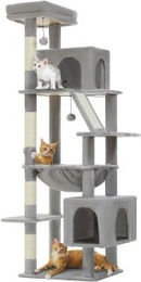 Pawz Road XXL Kratzbaum aus Holz in Grau 180 cm hoch – Bild 1 von 3