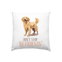 Produktbild von PAWZLOVE Hundekissen Don't stop Retrievin' Weiß Polyester 40 x 40 cm