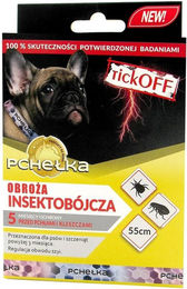 Produktbild von PCHEŁKA TickOff Insektizid-Halsband für Hunde gegen Flöhe und Zecken 55 cm