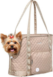 Pecute Hundetragetasche aus Nylon in Khaki für kleine Hunde – Bild 1 von 1