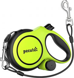 Pecute Instant-Control Rollleine für Hunde mit Stahlseil und Kotbeutelhalter 8m Grün – Bild 1 von 1