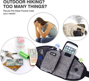 Pecute Joggingleine für Hunde großer Rassen Grau reflektierend und stoßfest – Bild 1 von 2