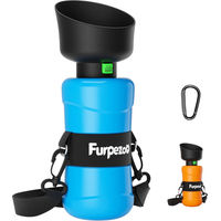 Produktbild von Pecute Outdoor-Trinkflasche für Hunde und Katzen Blau BPA-frei 800 ml