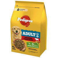 Produktbild von Pedigree Adult Hundefutter mit Rindfleisch und Gemüse für mittelgroße Hunde 4 kg