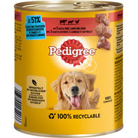 Produktbild von Pedigree Adult Hundefutter Pastete mit Rind, Lamm und Huhn 12 x 800 g - 12 x 800 g
